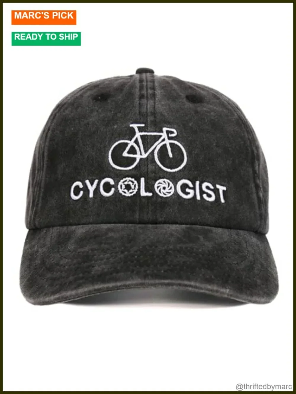 Cyclist Hat - Road Cycling Embroidered Baseball Cap for Men